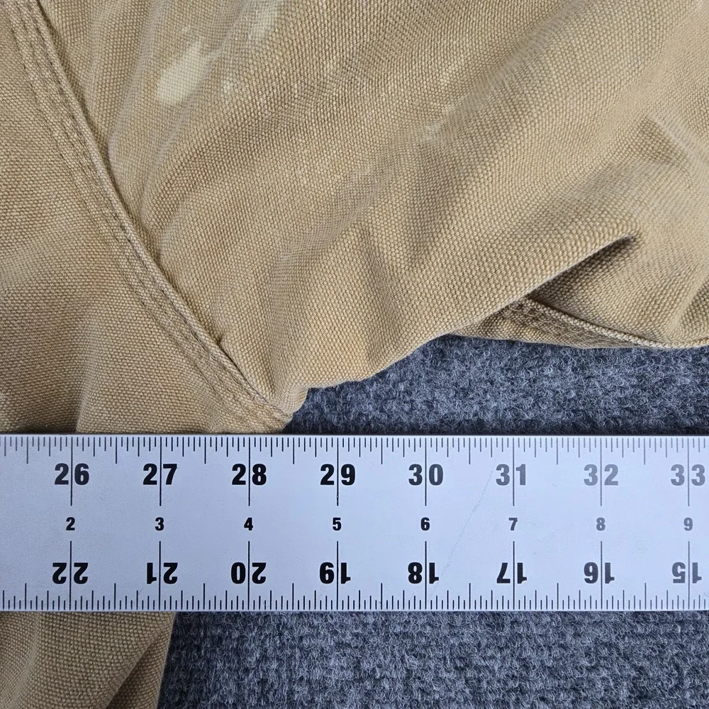 Vintage Carhartt Detroit Cropped Work Jacket Mens Brown Distressed‎ Ford Grail - Picture 8 of 11